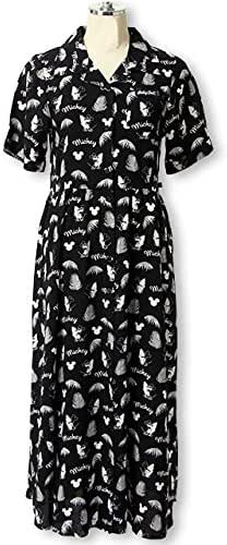 Amazon Babydoll ベビードール 親子ペア ディズニー サーフ柄マキシ丈 アロハシャツワンピース 大人 レディース ロングワンピース Disneycollection 0396a ワンピース チュニック 通販