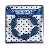 Mud Pie Navy Blue Silicon Bead Teething Bracelet [並行輸入品]