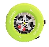 ユニークなキッズリュックタイヤ形状アダルトバッグファッションリュック[緑]