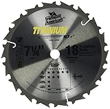 Vermont American 27815 5/8-Inch Arbor 7-1/4-Inch 18 Tooth Titanium Series Circular Saw Blade [並行輸入品]