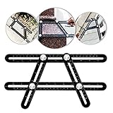 テンプレートツール、Siegesプレミアムアルミニウム合金angleizerテンプレート定規測定ツールfor Carpentry Brickwork、Handymen、Builders、職人による、R