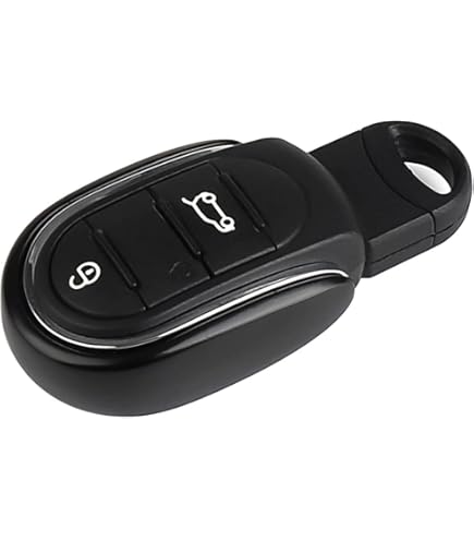 Heinmo For Cooper S Countryman F54 F55 F56 F57 F60 Key Shell Fob Key Cover Chain Rope Keychain Alloy Cooper Accessories (U SV+Red Jack - View #4