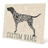 Loyal Lovingスマート犬英語ポインタブラウンのカスタマイズ可能な壁アートプリント 20x24 CUSTDOG125MTL20x24