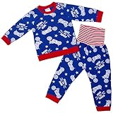 ボーイズ|ベビー|パジャマ[enfant pur]腹巻付長袖パジャマ|上下セット|アメリカン|バイク柄|寝間着|裏毛パジャマ|男児|男の子 90cm BL-ブルー