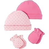 ベビーガールズ帽子とミトン