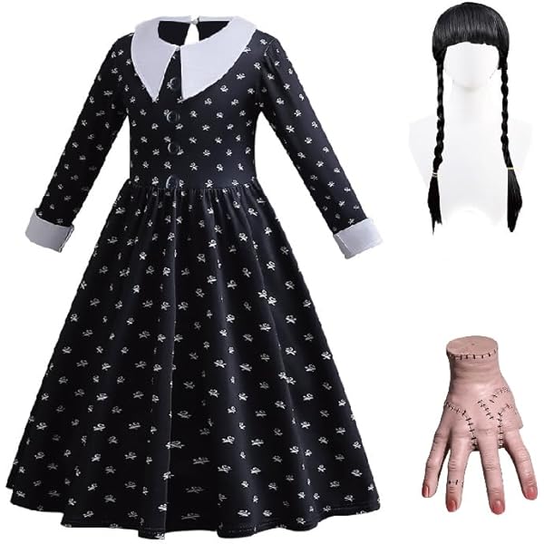 Amazon.co.jp: [JDNHF] ウェンズデー アダムス コスプレ 衣装