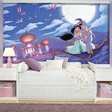 High Quality JL1371M Aladdin"A Whole New World" XL Chair Rail Prepasted Mural, 6' x 10.5' - Ultra-St
