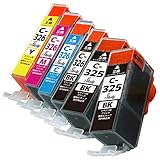 BCI-326（BK/C/M/Y）+325BK×2 キヤノン用インクカートリッジ 5色＋BK 計6本 マルチパック 互換インク (最新ICチ