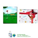 メモリアルギフト 名前入り絵本「ゴルフの本」大人向き 有料子供ラッピング