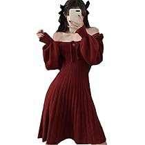 Amazon.co.jp: [CREAM] ワンピース レディース ニットワンピース