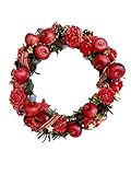 【オリジナル】　クリスマス 赤いリンゴのリース