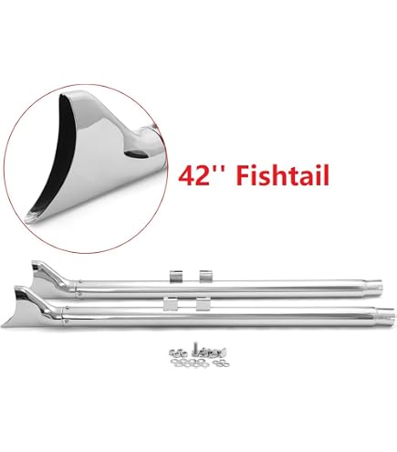 Amazon | Handmo 39インチ フィッシュテール スリップオンマフラー