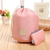 attachmenttou New Fashion Portable Makeup Drawstring Pouch Cosmetic Bag High Quality
