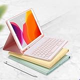 Fire HD 10 2023 キーボードケース 女性 カラーキーボード カバー 保護ケース 可愛い Fire HD 10 2023 タブレット 第13世代 Fire HD 10.1インチ Bluetooth キーボード マグネット 分離式 軽量 カラフル,ブルー