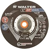 Walter ZIP Spin-On High Performance Cutoff Wheel, Type 27, Threaded Hole, Aluminum Oxide, 6 Diameter