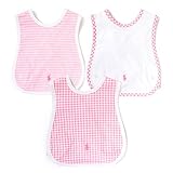 ラルフローレン ベビー スタイ 3枚セット ビブ お食事エプロン 出産祝い 女の子 ピンク よだれかけ POLO RALPH LAUREN [並行輸入品]