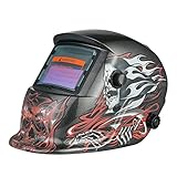 KKmoon 自動遮光 溶接面 溶接ヘルメット TIG MIG ソーラーパワーヘッドバンド調整可能