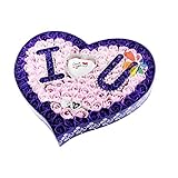 AOLVOロマンチックなバラの石鹸ボックスの花私はあなたを愛し、バレンタインデー/結婚式のギフト/誕生日の贈り物のために驚くべき