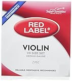 Super Sensitive Red Label 2102 Violin String Set 1/8 [並行輸入品]