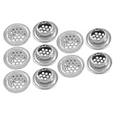 uxcell 目皿 排水口用 オーディトリアム メタル メッシュ ネット ラウンド 空気抜き ルーバー 19mmx30mm 10個