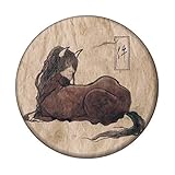 妖怪缶バッジ 【件（くだん）・ミニブック付き】 小さいサイズ（32mm） キーホルダータイプ
