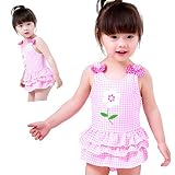 Sprout Label 子供 水着 キッズ ベビー ワンピース 花 柄 リボン キュート スクール 女の子 y023