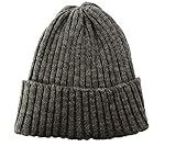 [ハイランド2000] コットン リネン ニットキャップ 麻 ニット帽 (JP, アルファベット, Free Size, 標準, Dk Green)