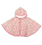 （ボリボンウーフ）Boribon oeuf 裏起毛ケープ ワンサイズ ピンク［フラワー］