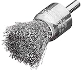 LESSMANN 軸付エンド型ブラシ 鋼線0.2 Φ23 453141