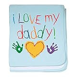 CafePress – I Love My Daddy – スーパーソフトベビー毛布、新生児おくるみ ブルー 048343386525CD2