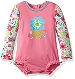 Hatley ハットレイ 女の子 フラワーグラフィックベビーラュシュガード 72cm ~ 75cm 、9-12M(72-74cm) マルチカラー ナイロン88% ポリウレタン12% BS5GAFL29