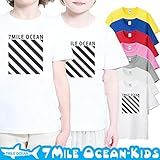 7MILE OCEAN 半袖 Tシャツ プリント キッズ ベビー 男の子 女の子 ジュニア ストリート 人気 90 100 110 120 130 140 150 160 cm サイズ ペアルック対応