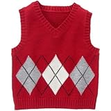 ジンボリー GYMBOREE/ アーガイルベスト ロイヤル レッド アウターベスト 3～6ヶ月【並行輸入】