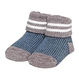 配色カップソックス 紺 9-11cm