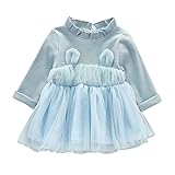 Cutelove　レースドレス　ドレス　 プリンセスドレス　ロングスリーブ　長袖　コットン　綿　女の子　ベビー　ガールズ　赤ちゃん　幼児　春　秋　可愛い　素敵　カジュアル　普段着　素敵　韓国　チュチュ