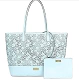ケイトスペード kate spade トートバッグA4対応 ポーチ付き フラワーCutレザー