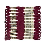 DMC 25番糸 刺繍糸 12束入 #815 レッド系 DMC25B