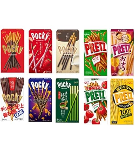 Amazon.co.jp: ポッキー プリッツ ビスコ 大袋 3種×2袋 合計6袋