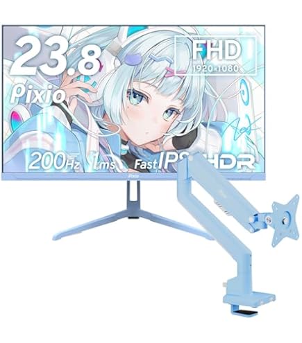 PX248 Wave White ゲーミングモニター、アームセット Amazon.co.jp: PX248WAVE PSW1SBK ゲーミング モニター モニター