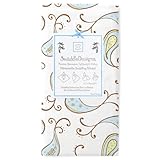 (スワドルデザインズ)Swaddle Designs ベビー マーキゼット スワドリングブランケット おくるみ 大判 12.パステルブルー【SD-122PB】