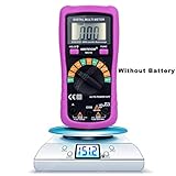 NKTECH Mini NK51E LCDディスプレイバックライトオートレンジデジタルマルチメータAC DC電圧電流容量周波数抵抗ダイオードテスターメーターキットプローブ（1パック） [並行輸入品]