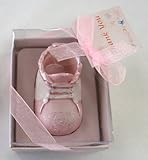 Lunaura Baby Keepsake - Set of 12 Girl Baby Shoe With Thank You Card Favors - Pink by Lunaura