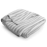 CoCaLo Lattice Bamboo Baby Knit Stroller Blanket - (Grey & White) by CoCaLo Collection