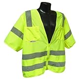 Radians SV83GM5X Class 3 Standard Mesh Safety Vest with Short Sleeves 5X-Large Green [並行輸入品]