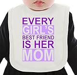 Every Girls Best Friend Is Her Mom Slogan ネクタイを有する有機ビブ Medium