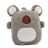 GAIN-DIRECT 車載 車内 車 用 クッション 兼 ブランケット ぬいぐるみ タイプ たためる ひざ掛け かわいい カーグッズ 冷房 冷え性 子供 保温 カワイイ キッズ 抱き枕 あにまる ど