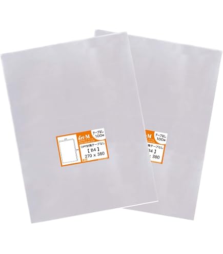 Amazon | 【filmhososhop】OPP袋 B4テープなし 1000枚 （270×380mm