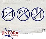 JINTORA ステッカー/カーステッカー - No photo, Dont Touch - 写真はありません、Dont Touch - 190x60mm - JDM/Die cut - 車/ウィンド
