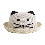 ZSY For U ベビー 赤ちゃん お出かけ用品帽子 キャップハット 子ども 子供　女の子　麦らわ 日差し UV コットン お出かけ 紫外線対策　8ヶ月-3歳wmtmz07-ベージュ
