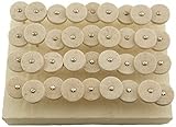 Enkay 165-36 1-Inch Felt Wheel Set, 36-Piece [並行輸入品]